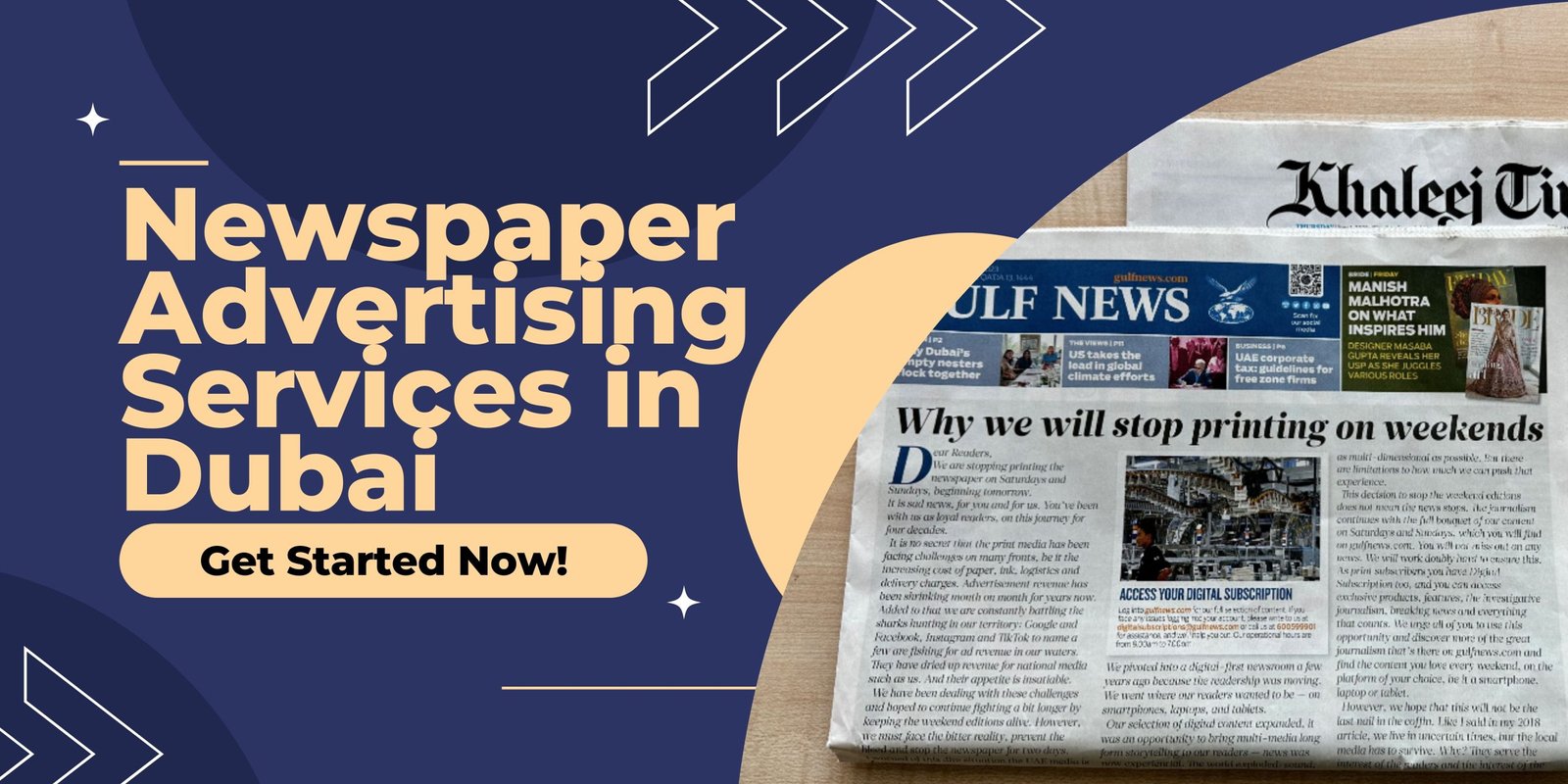 Newspaper Advertising Dubai: Get Visibility Across UAE