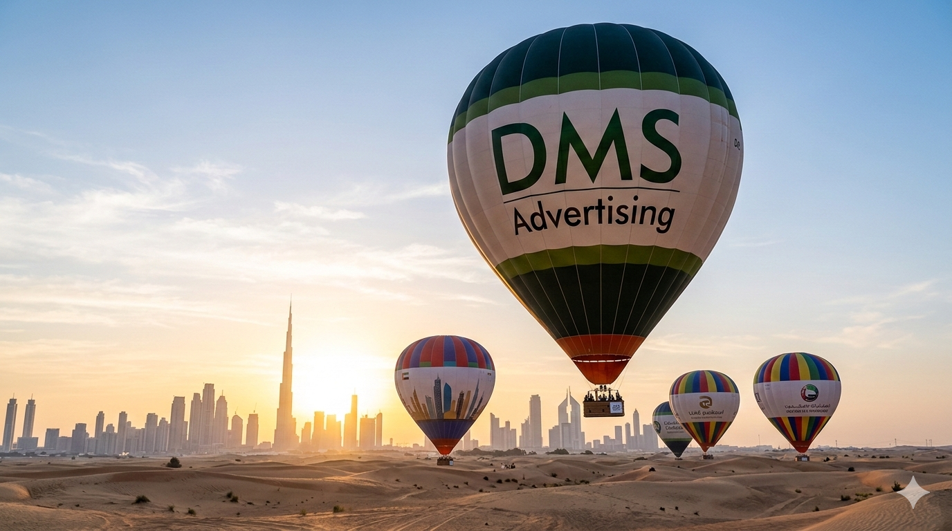 Hot Air Balloon Advertising Dubai Sky-High Brand Visibility