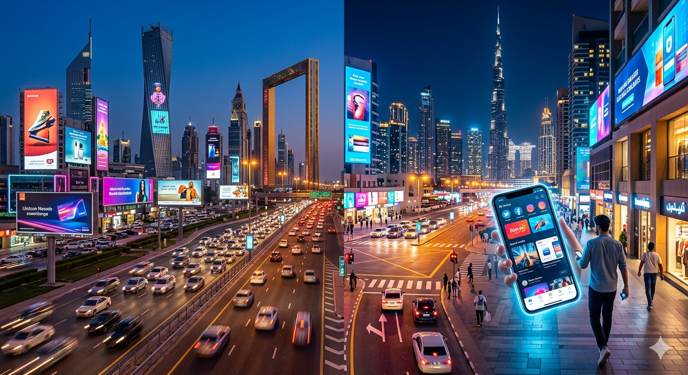 Digital vs Outdoor Advertising in Dubai