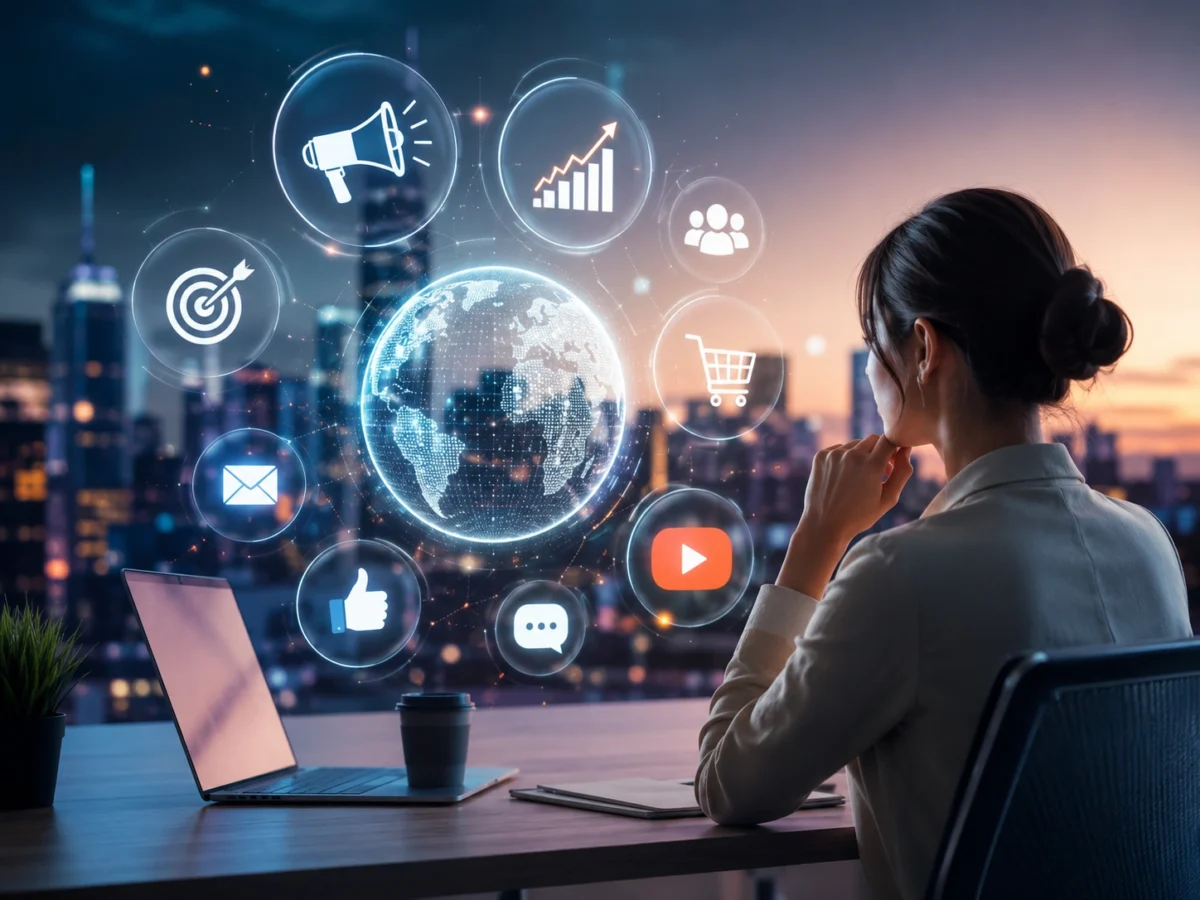 Digital marketing trends in the UAE for 2026 concept